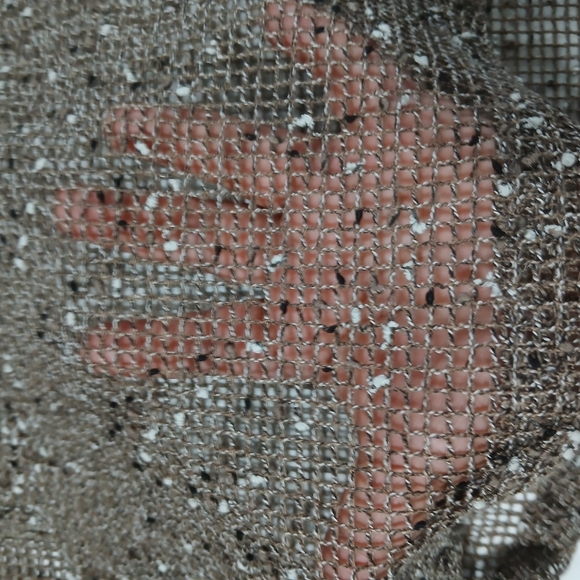 LULU-B Brown Sequin Mesh Top - Picture 8 of 9